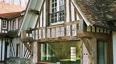 Construction d’une maison en matériaux anciens dans le Calvados